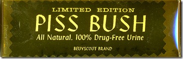 Piss Bush (1992) by Norman Conquest